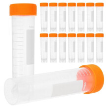 50er-Packung 50-Ml-Zentrifugenröhrchen, Auslaufsichere Probenröhrchen für die Laborlagerung und Zentrifugation