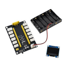 ESP32-S3 IoT Dev Kit Sensor Expansion Board OLED ESP32-S3 N16R8 Dual USB-C GVS OLED Display Portable AA Holder