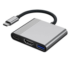 8K@30Hz/4K@144Hz USB-C-Hub 3-in-1 Typ-C auf Adapter USB 3.2 PD 100W Schnelllade-Splitter für Switch2