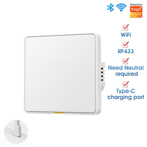 Tuya WIFI   Wall , for  Assistant APP Scheduling  Voice Control