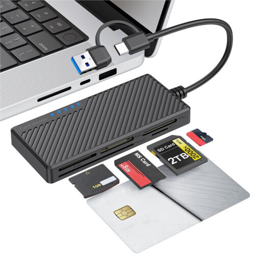 5 in 1 High Speed Multifunctional USB 3.0/Type-C Card Reader (//TF/MS/XD) for Digital Cameras 2