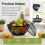 28CM Mesh Metal Kitchen Fruit Basket Vegetable Storage Basket Reusable Draining Fruit Bowl Large Capacity Kitchen 5