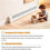Corner Guard Wall Protector Inside 90 Degree Corner for Square Baseboard Heater Cover Connects Multiple Heater Covers 6
