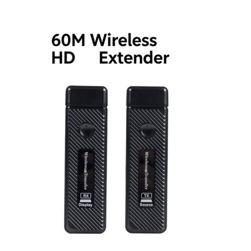 60M Wireless -Compatible Extender Wireless -Compatible Transmitter Receiver Plug  for Laptop TV Projector 2