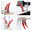 2pcs Ratcheting Table Clamp, Quick Release Clamp for MFT and Guide Rail System, Bar Clamp,F-Clamp Multi-Function Ratchet 6