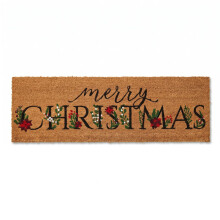 Extra Wide Coir Merry Christmas Doormat 120 x 40cm