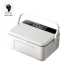 Enfriador de insulina y medicamentos recargable, blanco, gran capacidad, batería 13600 mAh