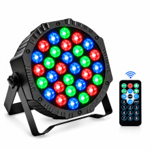 Stage Lights 36LED 72W Disco Lights RGB DMX512 with Remote Control, Par Light 7 Modes Stage Lighting Effect DJ Lights for Party Bar Club Wedding Hall