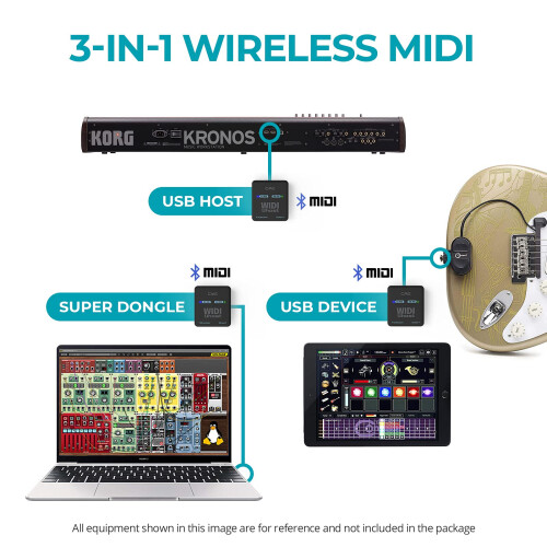 CME WIDI Uhost – Premium Bluetooth MIDI Interface & USB Host for Class-Compliant Instruments, Controllers & Keyboards – Works with Windows, Mac, i 1