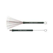 Vic FIrth - Split Drum Brushes - Retractable - Medium Gauge Wire - Green Plastic Handle