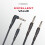 D'Addario Classic Series Guitar Cable 10 ft, Straight/Right Angle 2