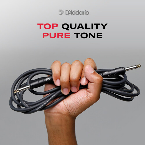 D'Addario Classic Series Guitar Cable 10 ft, Straight/Right Angle 2
