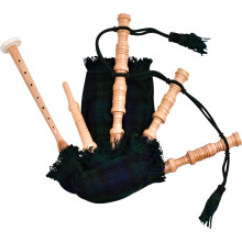 Mini Bagpipes for Beginners Youth & Adults | Scottish & Irish Bagpipes Music Instrument (BlackWatch)