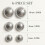 Glitter Ball Wall Decor, 6 Self-Adhesive Half Disco Balls, 6/8/10cm 2