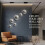 Glitter Ball Wall Decor, 6 Self-Adhesive Half Disco Balls, 6/8/10cm 5
