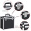 Yaheetech Lockable Vinyl Record Storage Case for 12-Inch LPs, Black 6