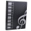 Music File Folder A4 Size Sheet Music Folder Paper Documents Music Themed 40 Pockets Storage Folder 1