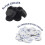 URSA Fur Circles - Mini Windshields for Microphones - 9x Circles (Black) 1