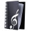 Music File Folder A4 Size Sheet Music Folder Paper Documents Music Themed 40 Pockets Storage Folder 2
