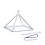 Hye-eun Clear Crystal Singing Pyramid 6 inch with Suedce Stick 1