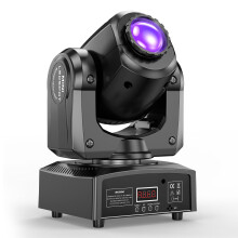 Moving Head Stage Light 50W LED RGB Disco Light dmx512 GOBO Spot Beam Party Lights 8 Gobos 8 Colours Sound Control for Bar DJ Club Christmas Wedding