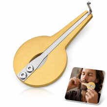 Didiseaon Metal Jaw Harp Musical Circular Mouth Instrument for Folk Music