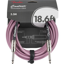 Fender Contour Instrument Cable, Guitar Cable, Guitar Accessories, Straight/Straight, Burgundy Mist, 18.6 ft