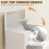 Homcom (White) HOMCOM 2-in-1 Dressing Table Flip Top Mirror and Hidden Stool 5