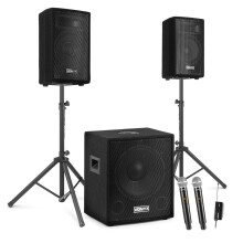 VONYX VX1015BT 2.1 PA System Package, 15-Inch Sub, 2x10-Inch Speakers