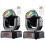 2Pack Mini Moving Head Lights for Dj Lighting Led Beam Spot Gobo Pattern Projector Stage Light for Party 1