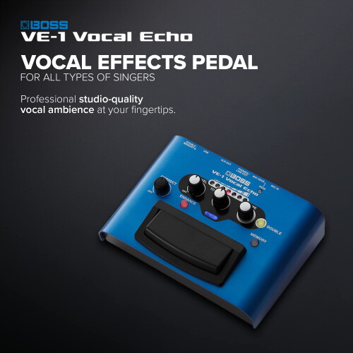 BOSS VE-1 Vocal Echo | Real-Time Vocal Effects for Singers 1