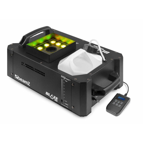 beamz Blaze800 Vertical Smoke Machine, 800W, RGBW LEDs, Remote Control
