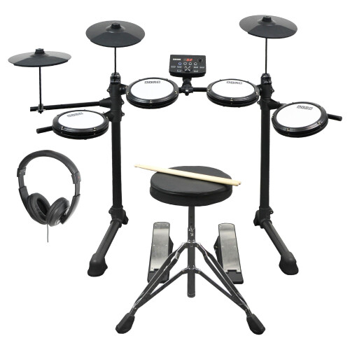 Axus AXK4 Electronic Drum Kit Starter Pack with Quiet Mesh Heads