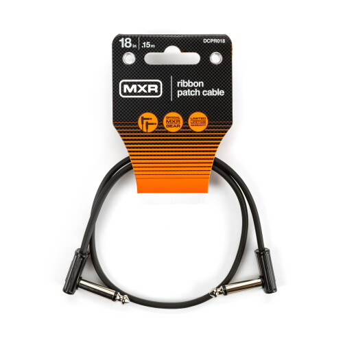Jim Dunlop MXR 18-Inch Ribbon Patch Cable, Black (DCPR018)