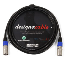 designacable.com 75cm - Blue Shielded Neutrik Ethercon Lead - Handmade in the UK using Van Damme Tourcat Flexible Cat 5E & Neutrik NE8MC-1 Silver Eth