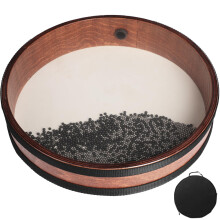 12 Inch Professional Ocean Wave Drum - Goatskin Drum with Steel Beads, Natural Sound Instrument for Meditation Relaxation Yoga, Includes Carry Bag(12