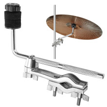 Foraineam Drum Set Mounting Clamp, Cymbal Boom Arm with Clamp Holder Bracket, Drum Set Extension Mount Clip Cymbal Stand L-Arm Rod Percussion mounts,