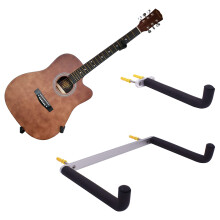 YYST Guitar Wall Mount Holder Tilt Display for Electric and Thin Body Guitars, Ukulele, Bass, Banjo at A Slanted Angle Sideways (Horizontal/Sideway H