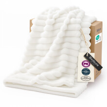 Bedsure Soft Cozy Twin XL Blanket for Bed College Dorm Off White 66"x90"