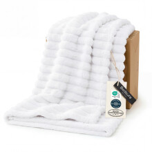 Bedsure Soft Twin Blanket for Bed Decor Gifts Bright White 60"x80"