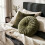 Homescapes Round Pleated Cushion, 36 cm 6