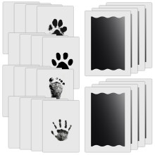 Nabance Baby Hand and Footprint Kit, 8 Inkless Print Pads, 16 Imprint Cards