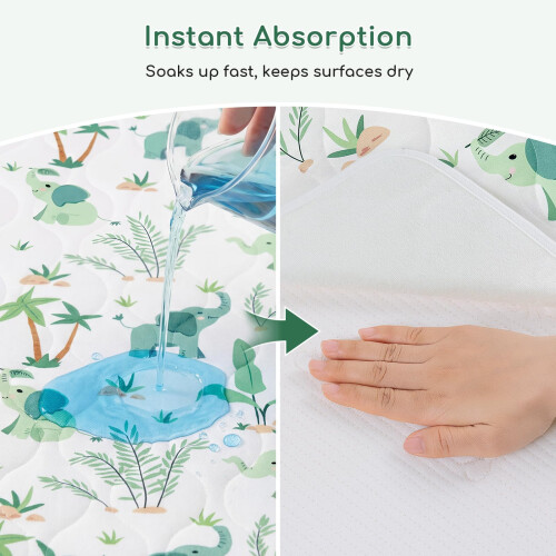 Yukkidds Waterproof Bed Wetting Sheets for Kids, Potty Training Bed Pads 2