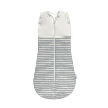 Sweet Dreamers, Baby Sleep Bag and Swaddle for Newborns | 0-3 months, 2.5 TOG | Soft Organic Cotton Fabric Baby Sleeping Bag | Grey Stripe |
