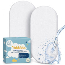 Yukkidds Waterproof Moses Basket Mattress Protector 74x28 for Pram Bassinet
