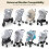 Orzbow Mosquito Net for Pram, Two-Way Zippers for Easy Access 6