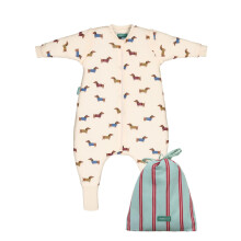 molis&co - Baby Sleeping Bag with Sleeves and non-slip Socks TOG 2.5 (Fancy Teckel, 2 years)