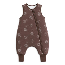 WYTbaby Baby Sleeping Bag with Legs, 2.5 Tog 100% Cotton Sleep Sack, 2.5 Tog Brown 2-3 Years