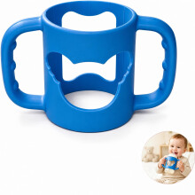 1PCS Bottle Handles, Silicone Bottle Holder with Non-Slip Easy Grip, Ergonomic Bottle Handle, Dishwasher Safe, for Infants 6+ Months, Feeding Bottle