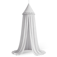 HOTUT Kids Bed Canopy with Ruffles,Round Dome 240cm,Girls Mosquito Net,Nursery Room Decoration,Bed Kids Tents Nursery Room Baby Bed,Children Reading